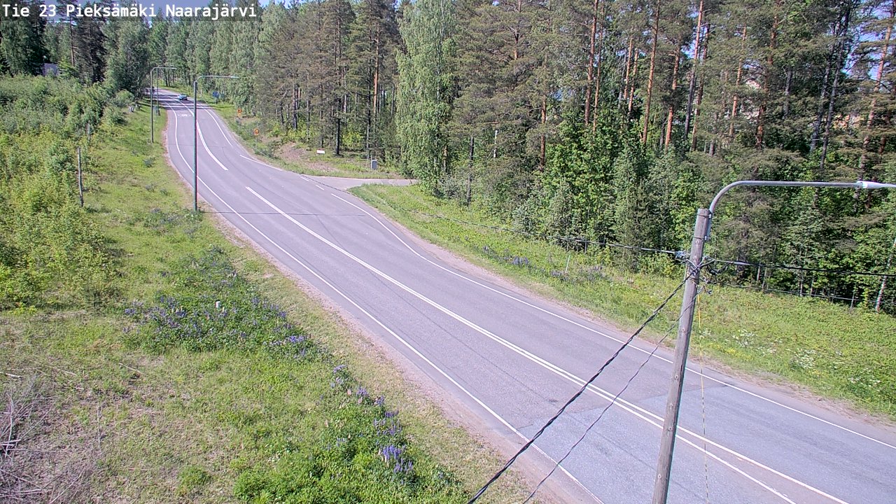 Weather Camera Image Väg 23 Pieksämäki, Naarajärvi, Pieksämäki, Etelä-Savo