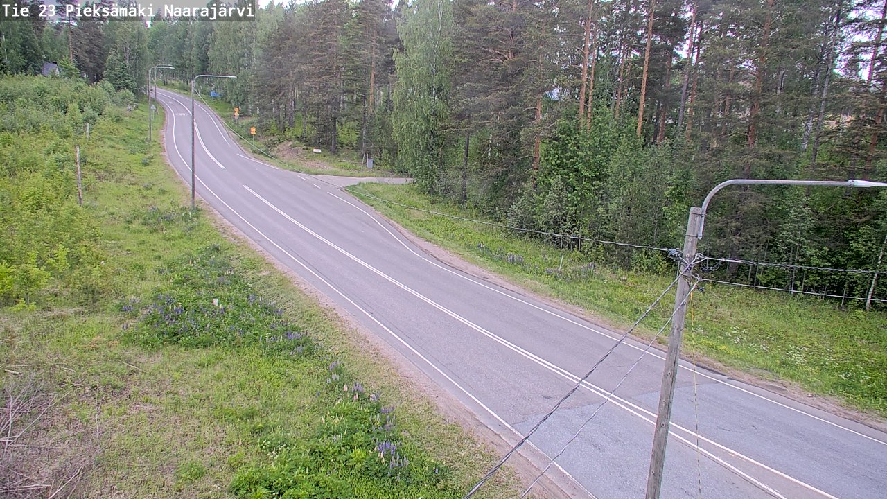 Weather Camera Image Väg 23 Pieksämäki, Naarajärvi, Pieksämäki, Etelä-Savo