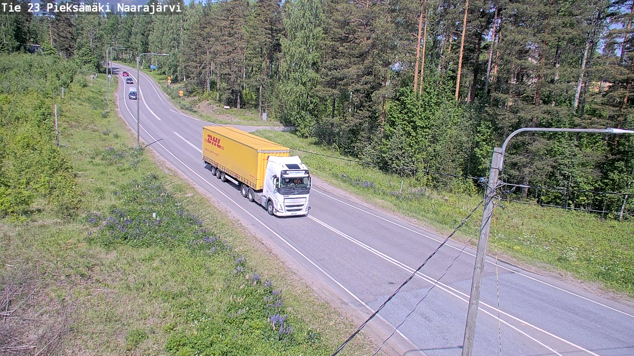 Weather Camera Image Road 23 Pieksämäki, Naarajärvi, Pieksämäki, Etelä-Savo