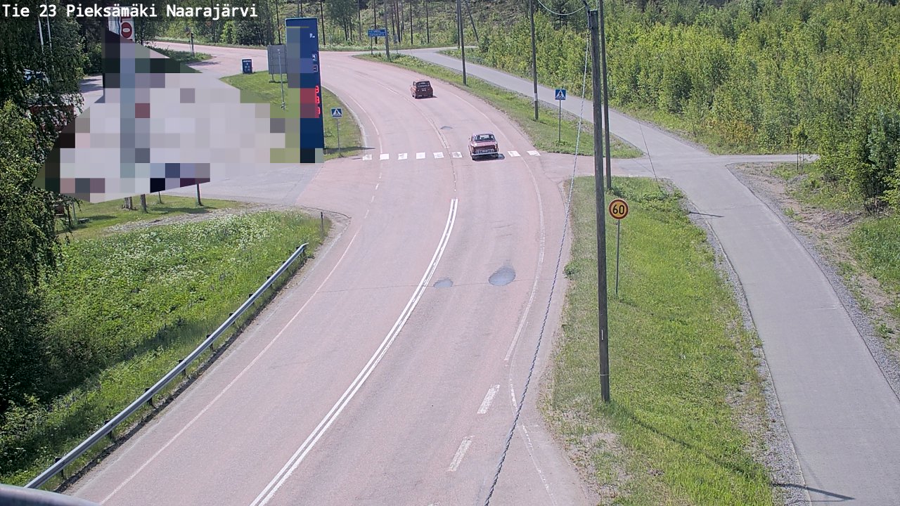 Weather Camera Image Väg 23 Pieksämäki, Naarajärvi, Pieksämäki, Etelä-Savo