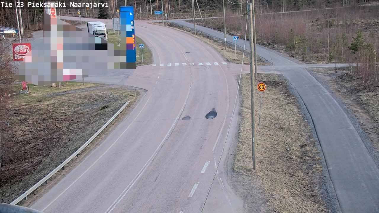 Weather Camera Image Road 23 Pieksämäki, Naarajärvi, Pieksämäki, Etelä-Savo