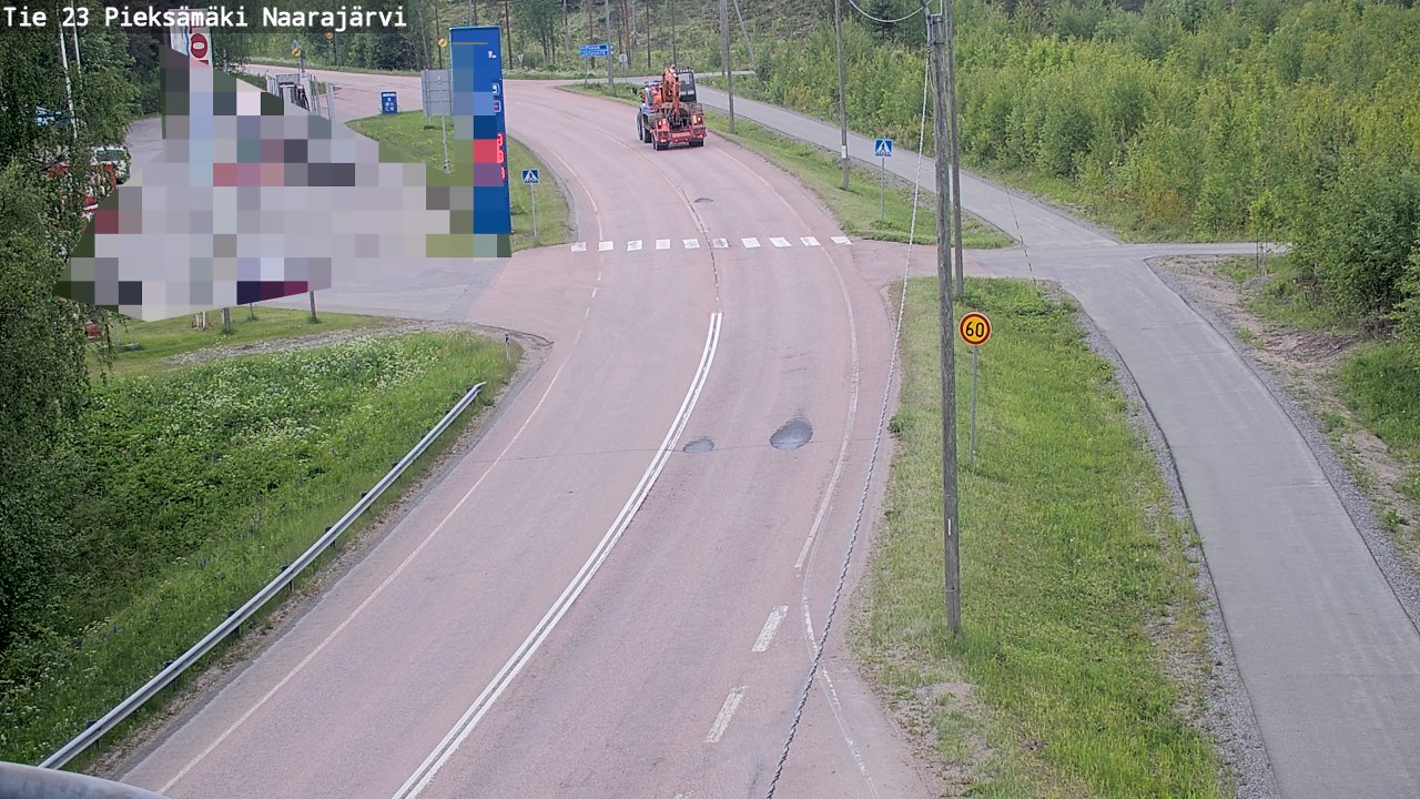Weather Camera Image Väg 23 Pieksämäki, Naarajärvi, Pieksämäki, Etelä-Savo