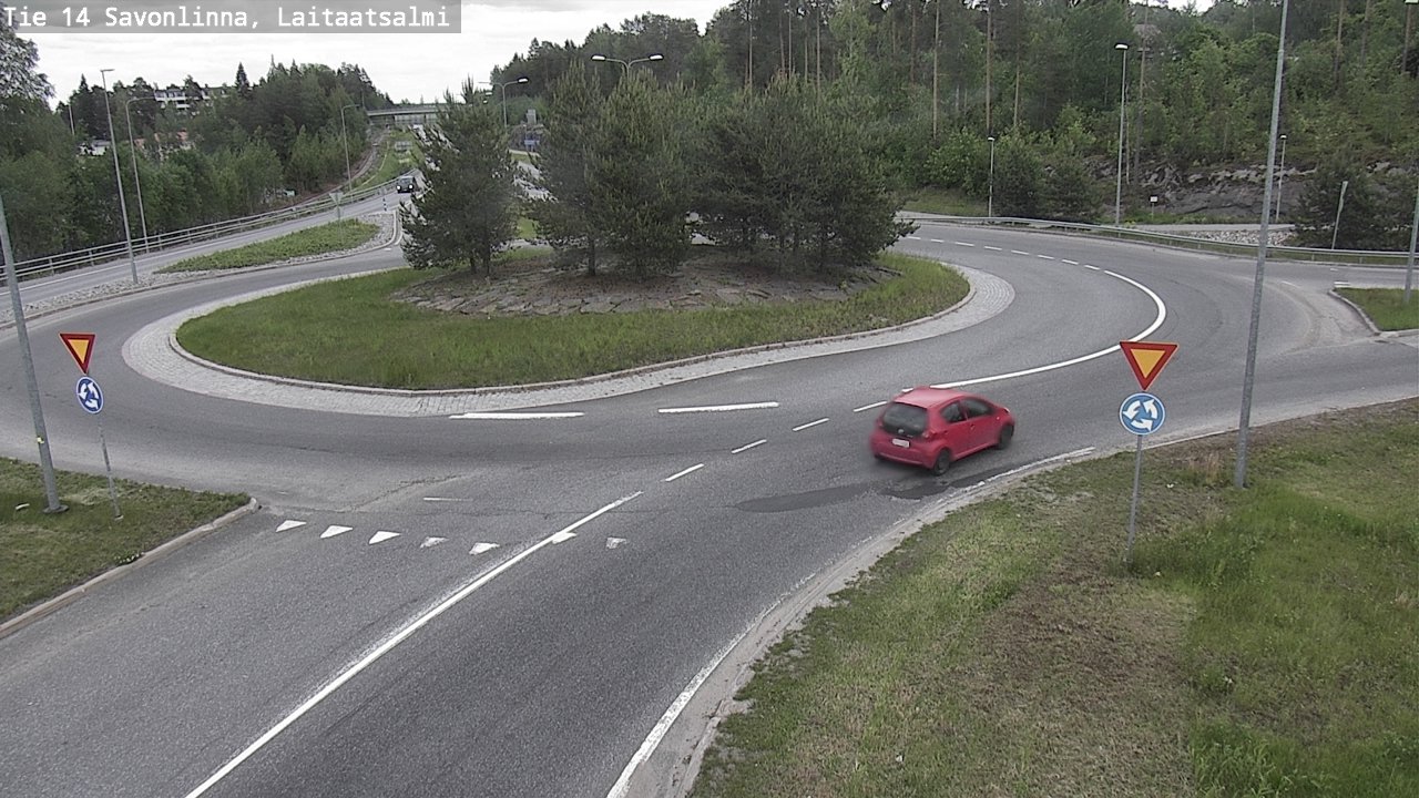 Weather Camera Image Väg 14 Nyslott, Laitaatsalmi, Savonlinna, Etelä-Savo