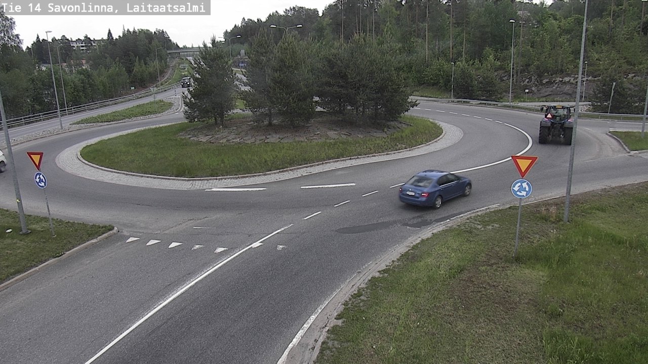 Weather Camera Image Road 14 Savonlinna, Laitaatsalmi, Savonlinna, Etelä-Savo