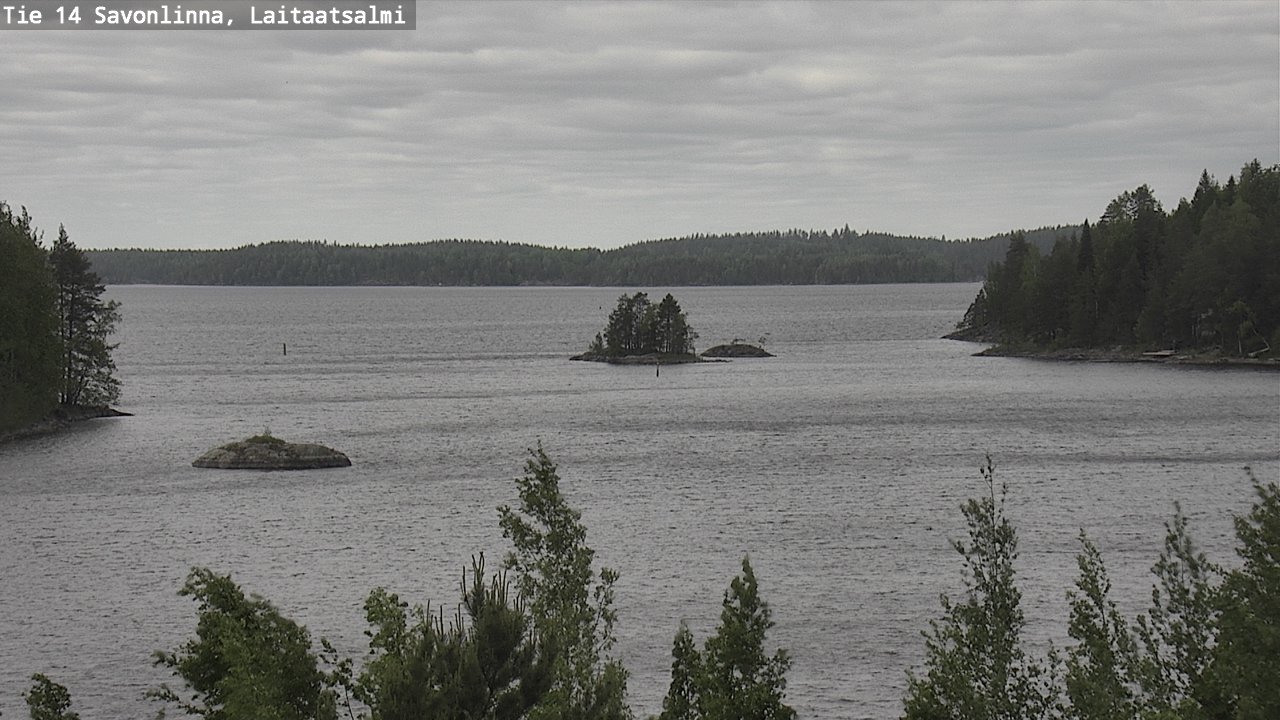 Weather Camera Image Väg 14 Nyslott, Laitaatsalmi, Savonlinna, Etelä-Savo