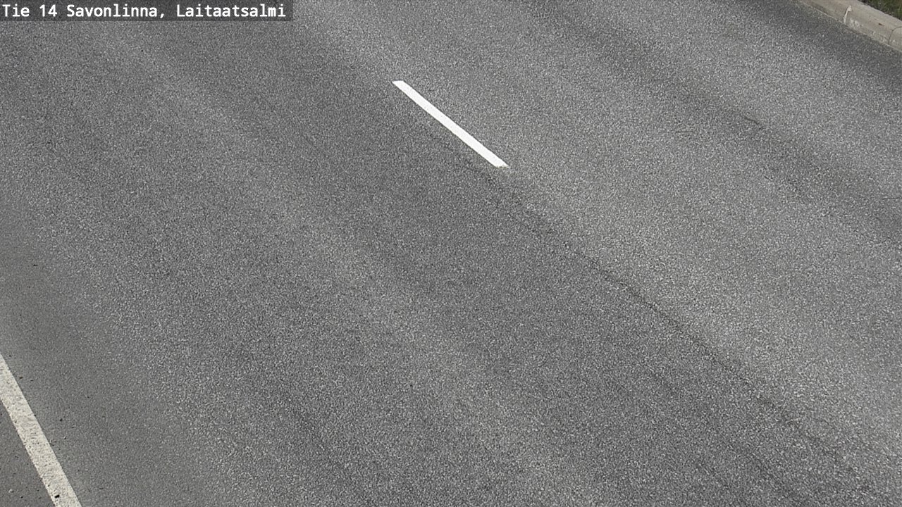 Weather Camera Image Road 14 Savonlinna, Laitaatsalmi, Savonlinna, Etelä-Savo