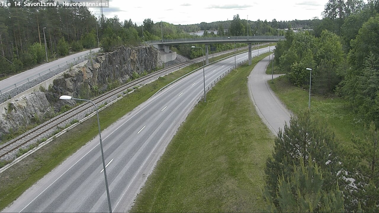 Weather Camera Image Road 14 Savonlinna, Hevonpäänniem, Savonlinna, Etelä-Savo