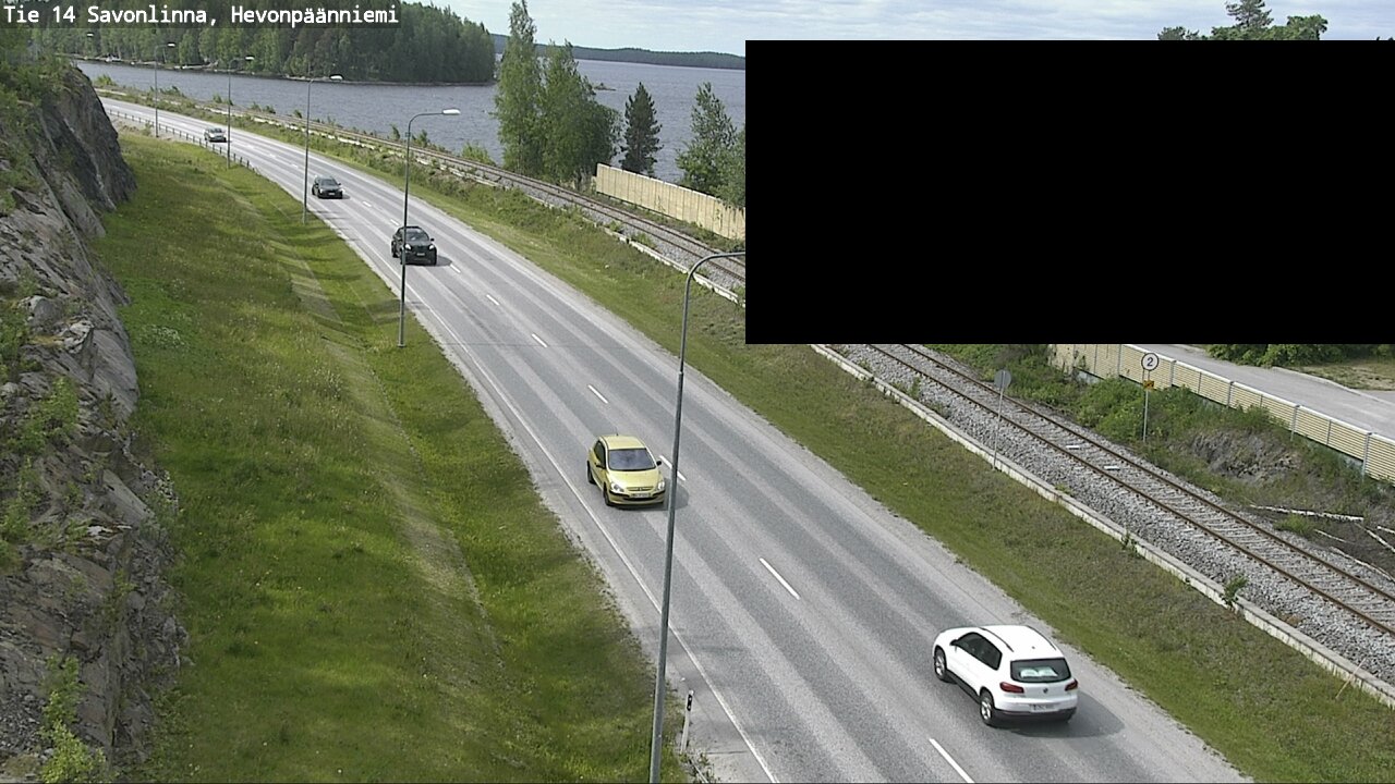 Weather Camera Image Väg 14 Nyslott, Hevonpäänniemi, Savonlinna, Etelä-Savo