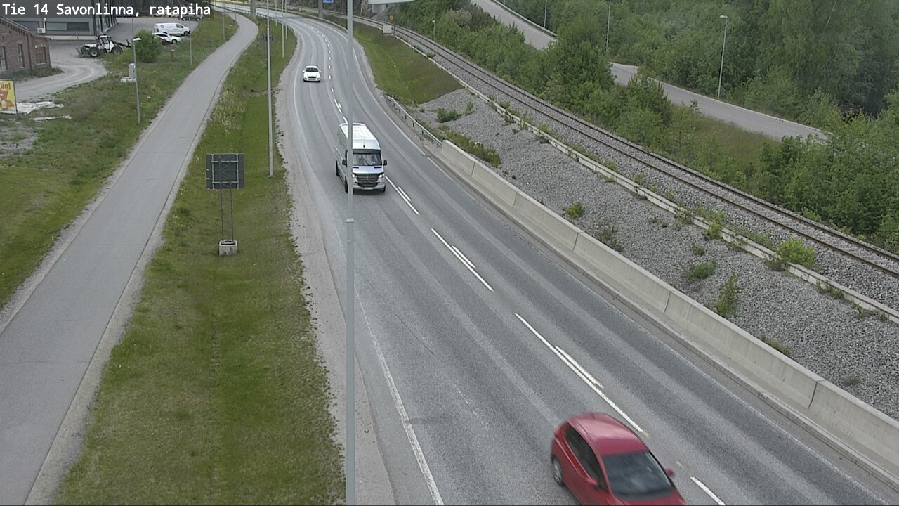 Weather Camera Image Väg 14 Nyslott, Ratapiha, Savonlinna, Etelä-Savo