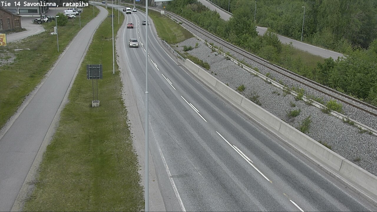 Weather Camera Image Väg 14 Nyslott, Ratapiha, Savonlinna, Etelä-Savo