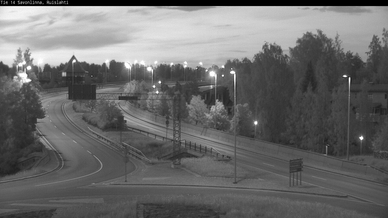 Weather Camera Image Väg 14 Nyslott, Ruislahti, Savonlinna, Etelä-Savo