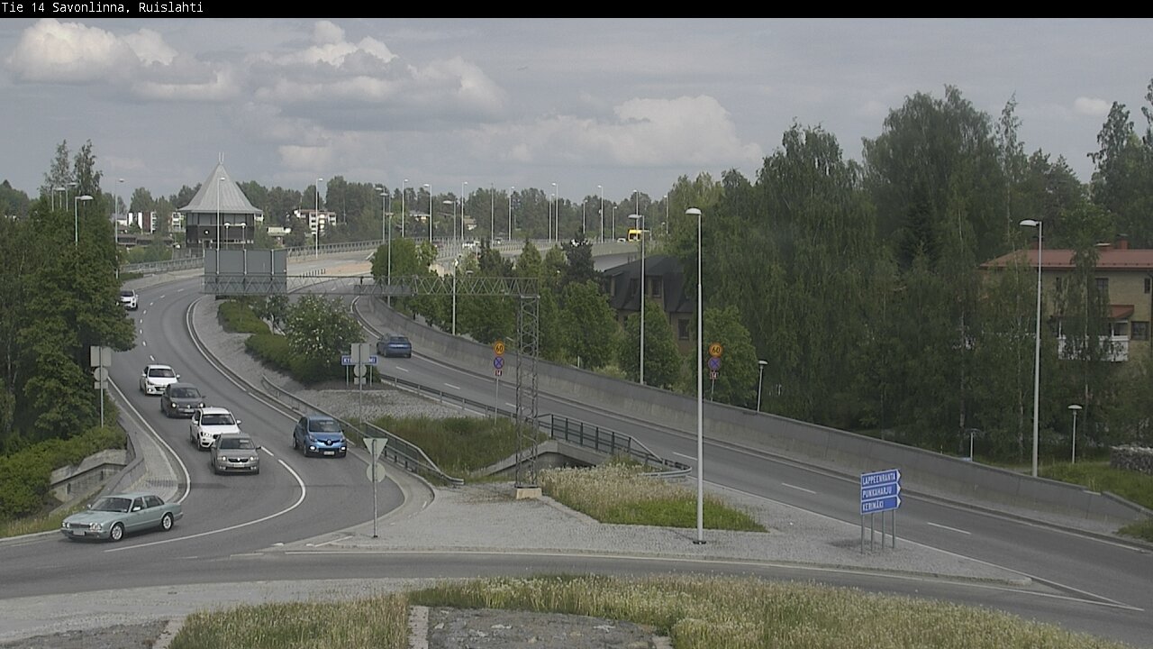 Weather Camera Image Väg 14 Nyslott, Ruislahti, Savonlinna, Etelä-Savo