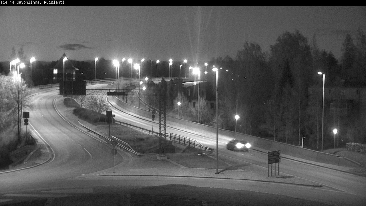 Weather Camera Image Väg 14 Nyslott, Ruislahti, Savonlinna, Etelä-Savo