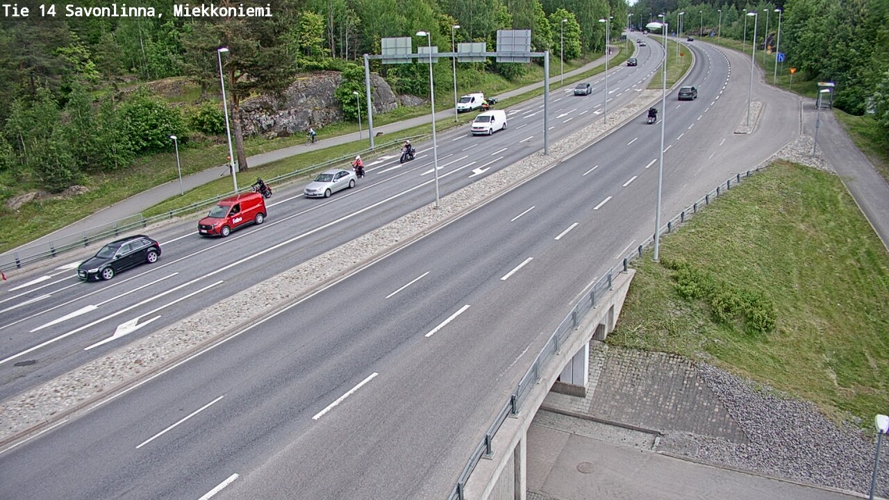 Weather Camera Image Road 14 Savonlinna, Miekkoniemi, Savonlinna, Etelä-Savo