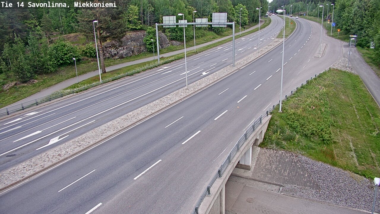 Weather Camera Image Road 14 Savonlinna, Miekkoniemi, Savonlinna, Etelä-Savo