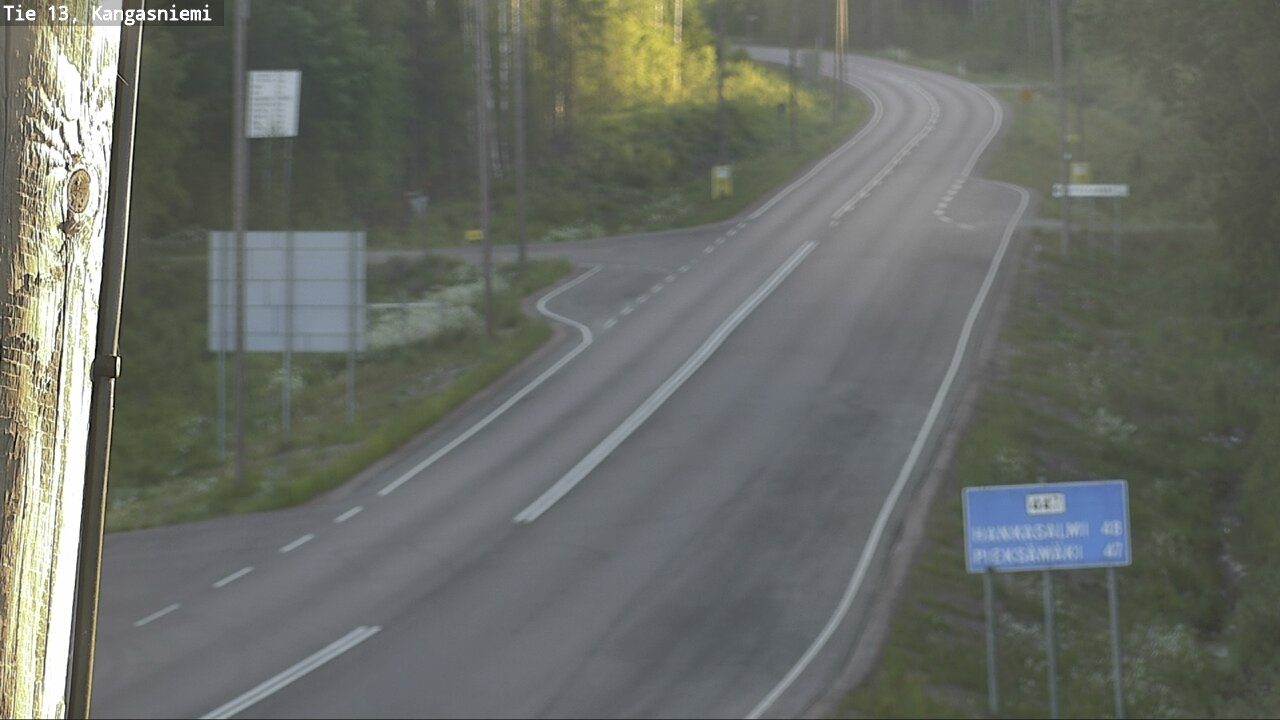 Weather Camera Image Väg 13 Kangasniemi, Kangasniemi, Etelä-Savo