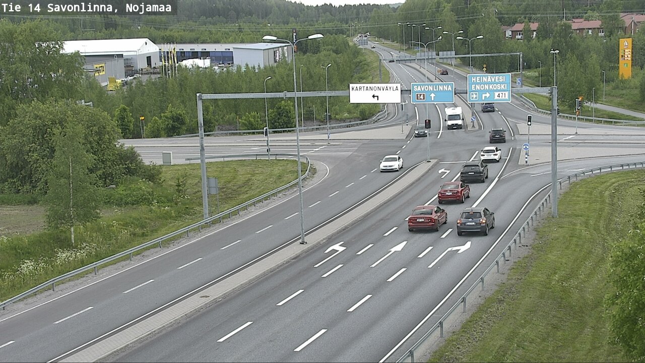 Weather Camera Image Väg 14 Nyslott, Nojanmaa, Savonlinna, Etelä-Savo