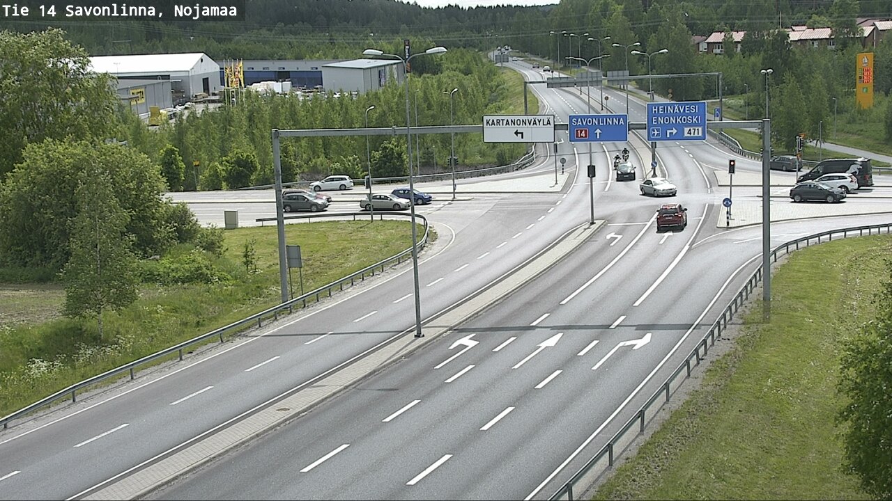 Weather Camera Image Road 14 Savonlinna, Nojanmaa, Savonlinna, Etelä-Savo