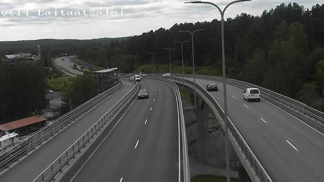 Weather Camera Image Väg 14 Nyslott, Laitaatsalmi, Savonlinna, Etelä-Savo