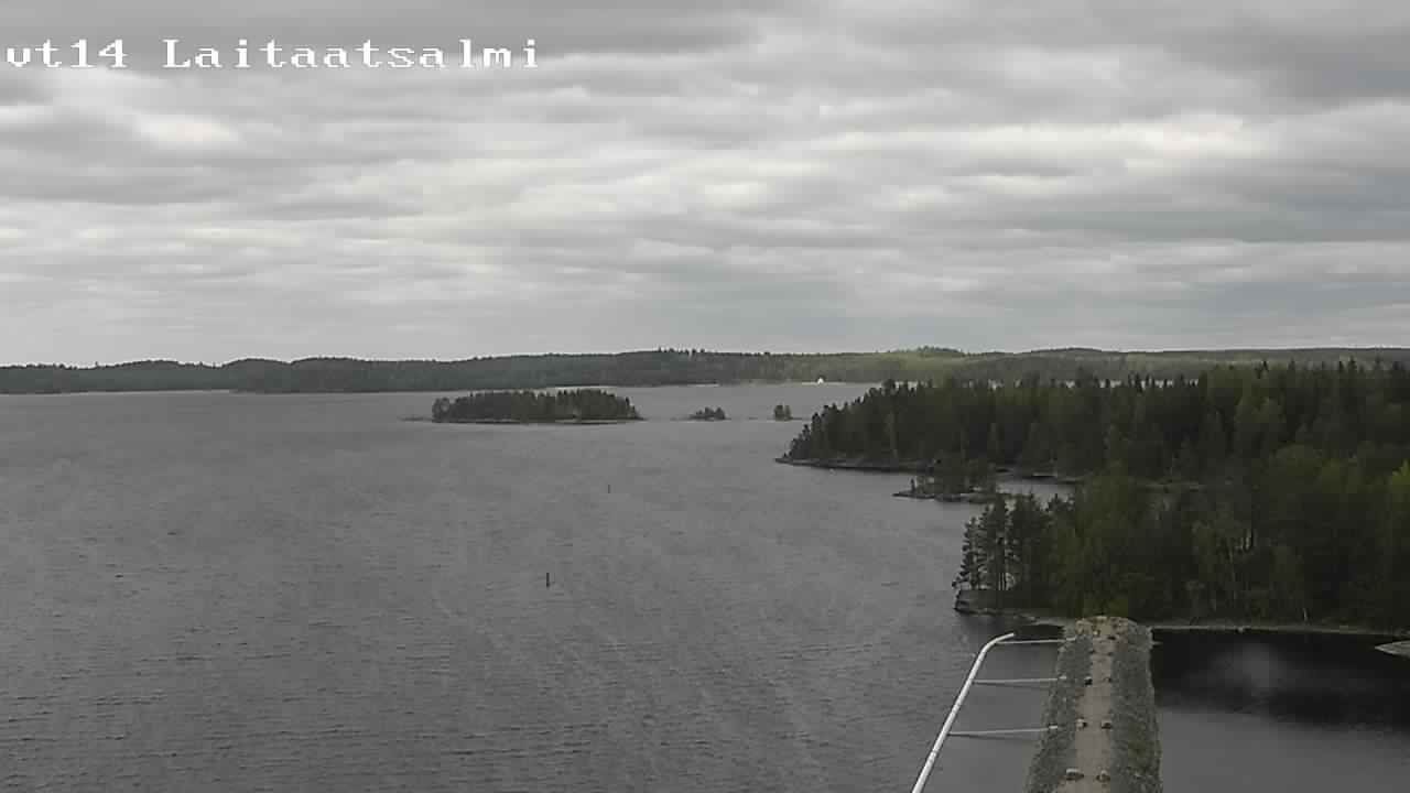 Weather Camera Image Road 14 Savonlinna, Laitaatsalmi, Savonlinna, Etelä-Savo