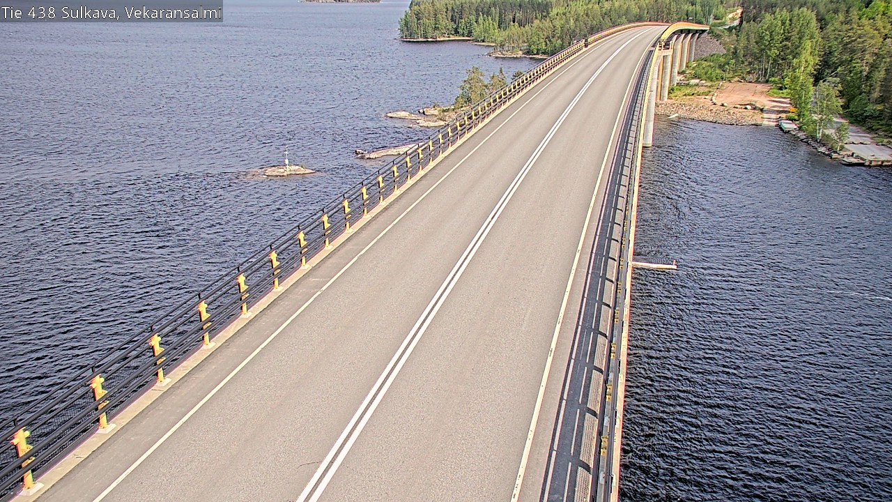 Weather Camera Image Väg 438, Sulkava, Vekaransalmi, Sulkava, Etelä-Savo