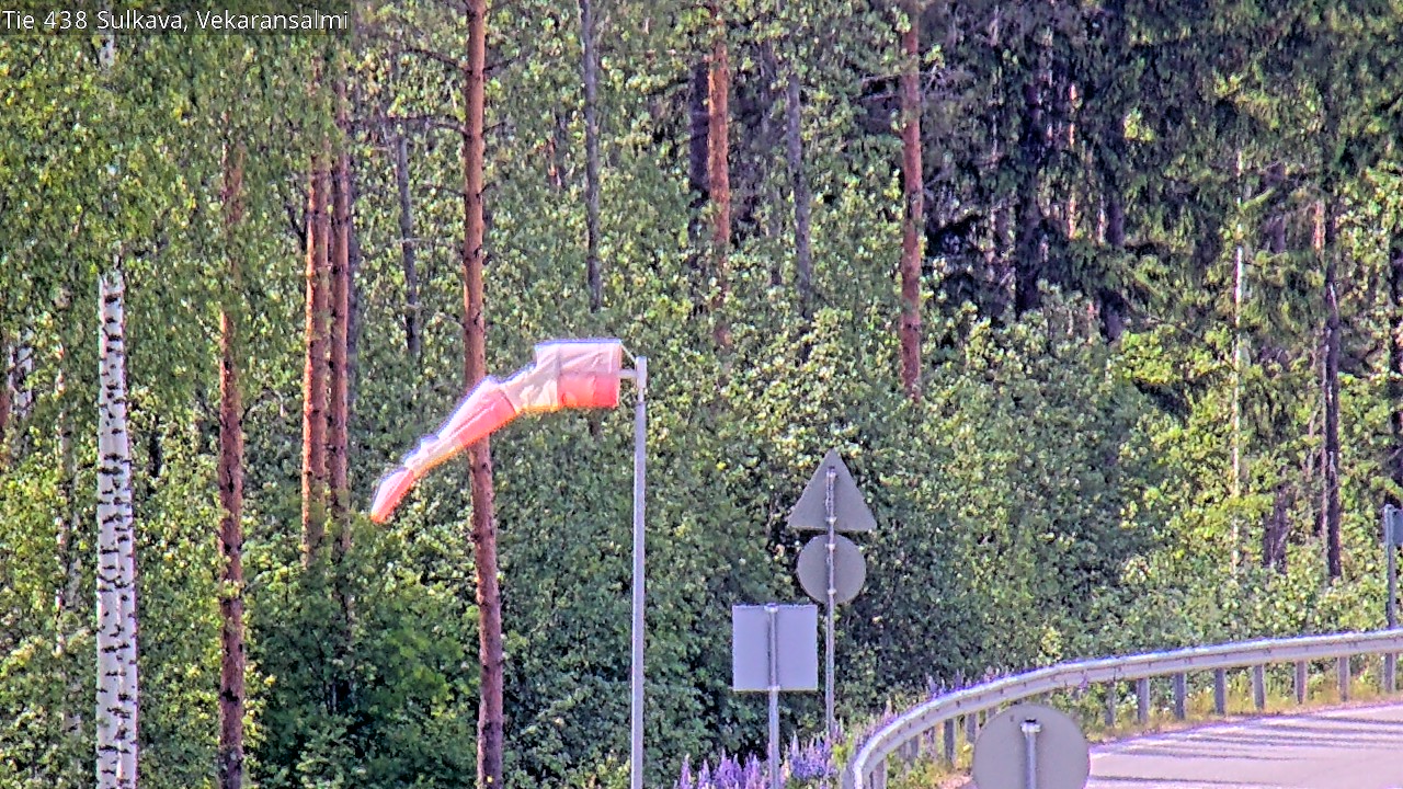 Weather Camera Image Väg 438, Sulkava, Vekaransalmi, Sulkava, Etelä-Savo