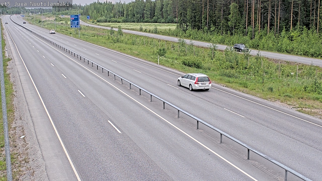 Weather Camera Image Road 5 Juva, Nuutilanmäki, Juva, Etelä-Savo