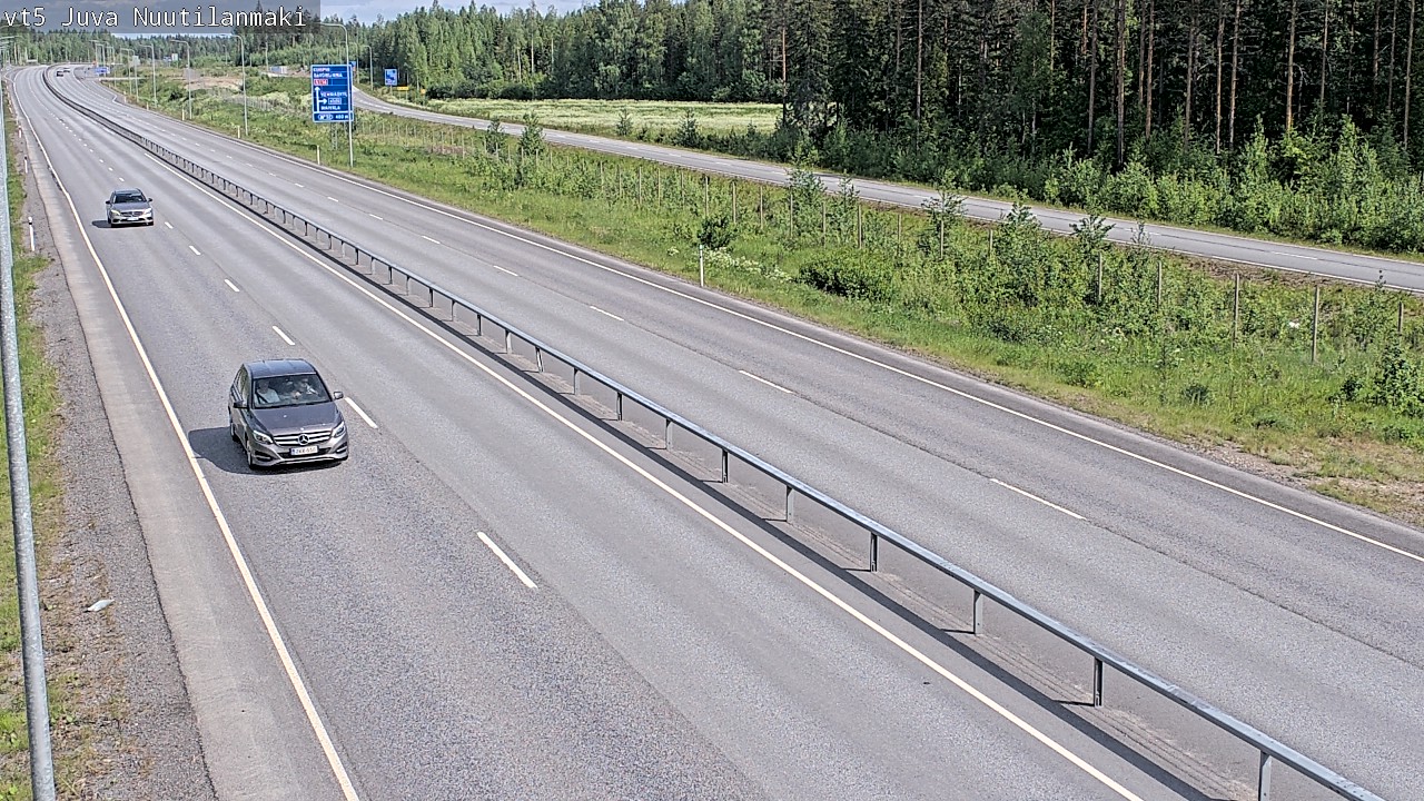 Weather Camera Image Road 5 Juva, Nuutilanmäki, Juva, Etelä-Savo
