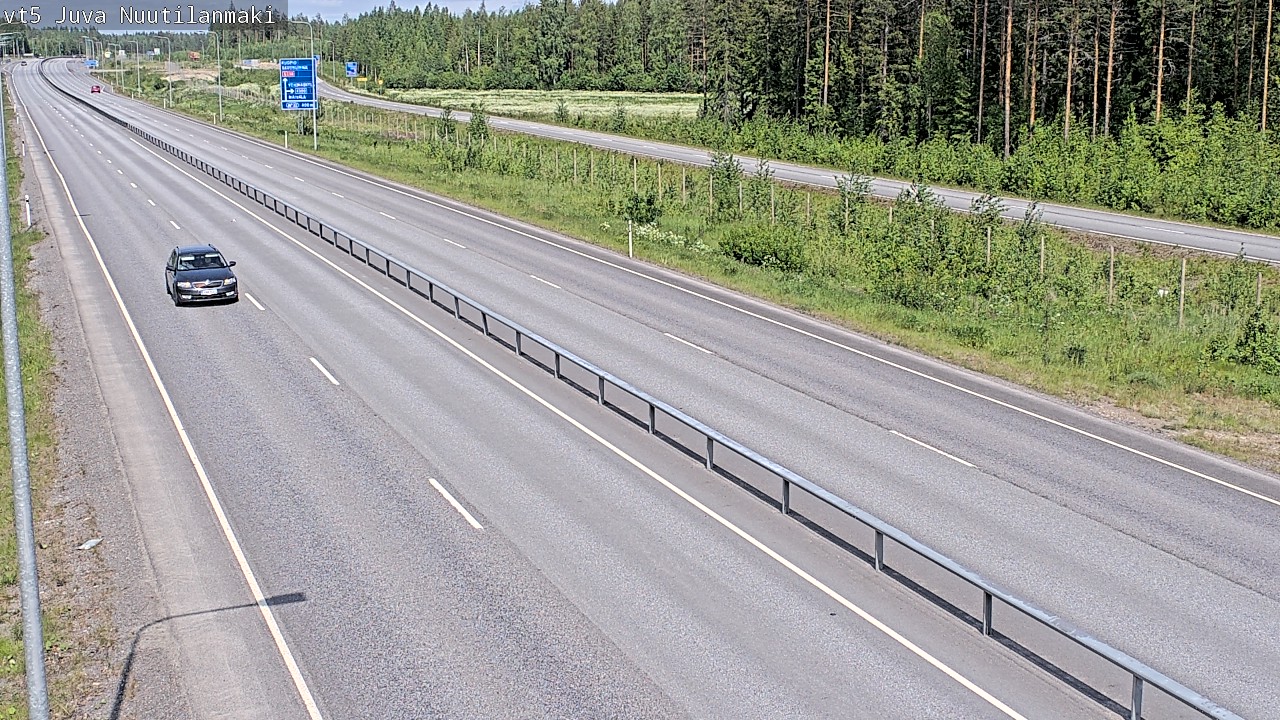 Weather Camera Image Road 5 Juva, Nuutilanmäki, Juva, Etelä-Savo