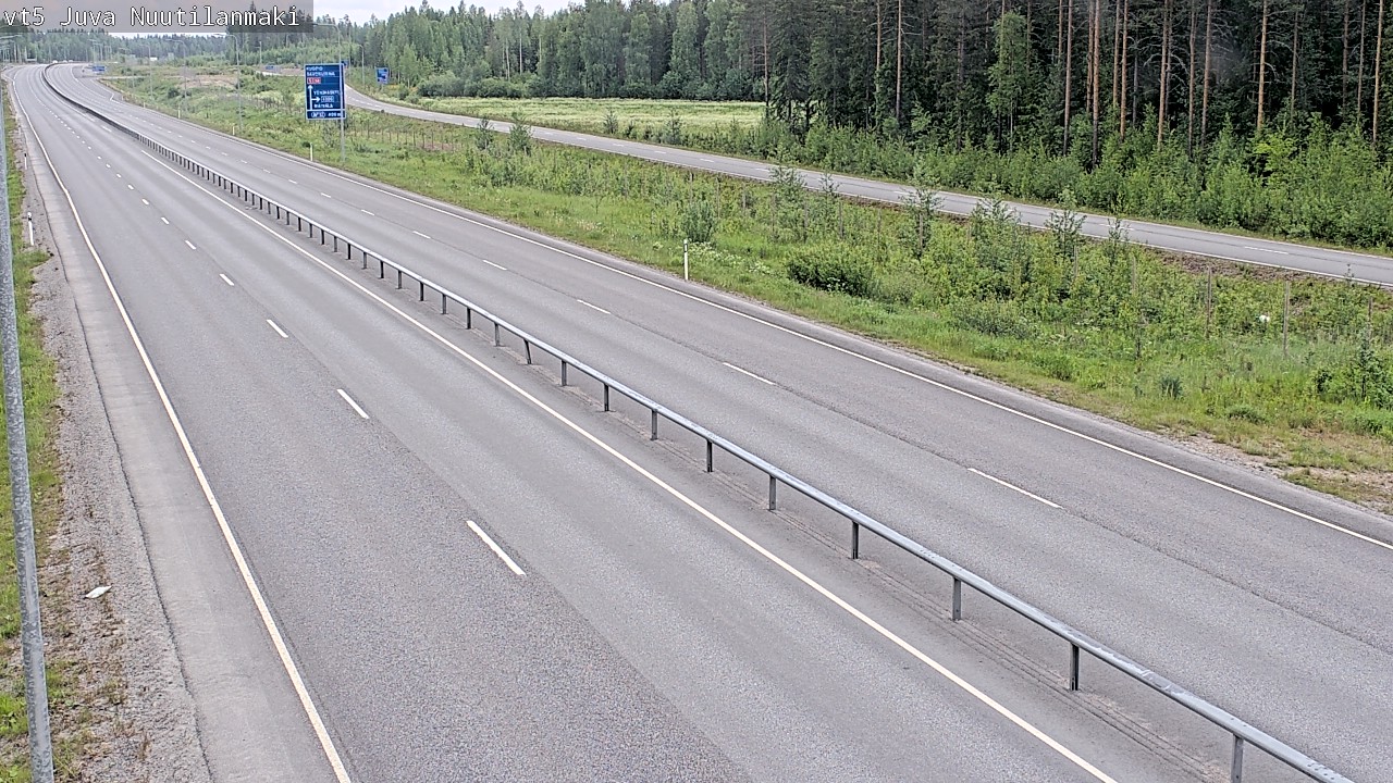 Weather Camera Image Road 5 Juva, Nuutilanmäki, Juva, Etelä-Savo