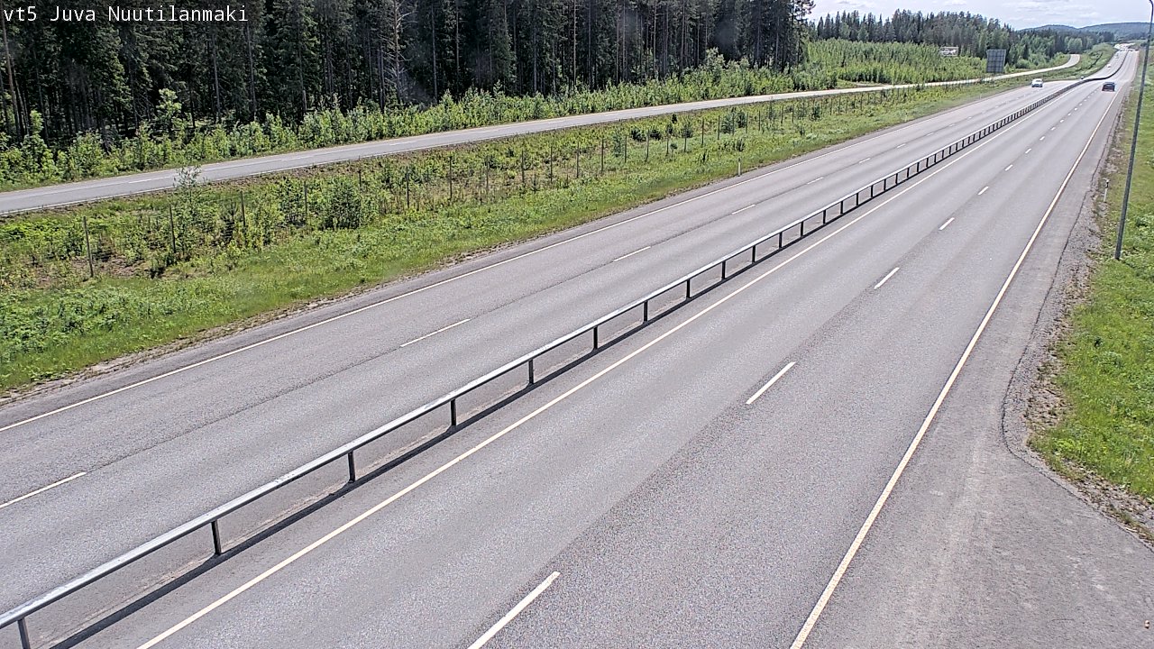 Weather Camera Image Road 5 Juva, Nuutilanmäki, Juva, Etelä-Savo