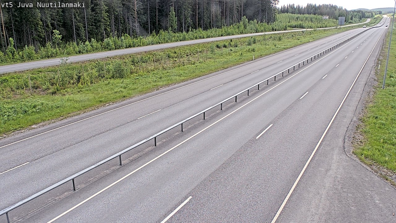 Weather Camera Image Väg 5 Juva, Nuutilanmäki, Juva, Etelä-Savo