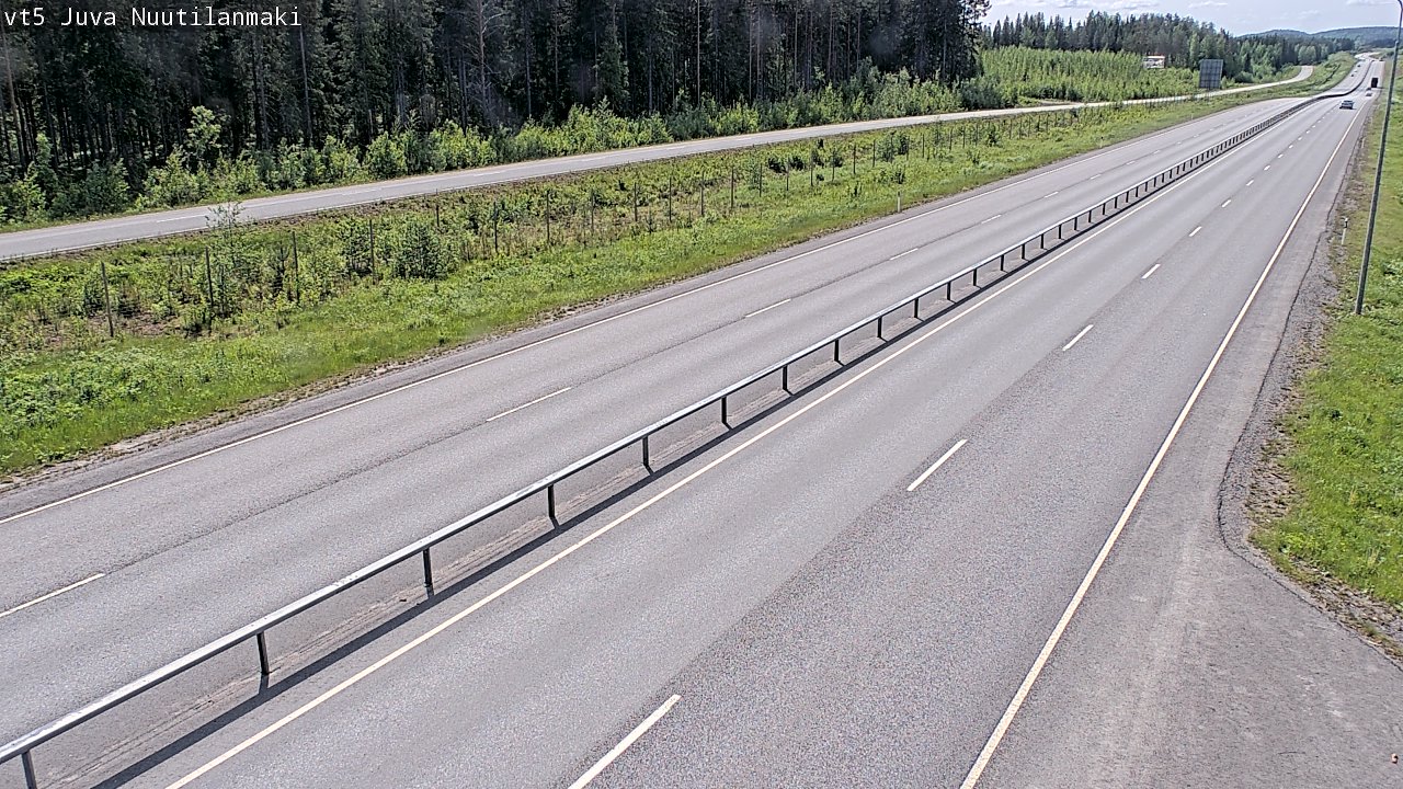 Weather Camera Image Road 5 Juva, Nuutilanmäki, Juva, Etelä-Savo