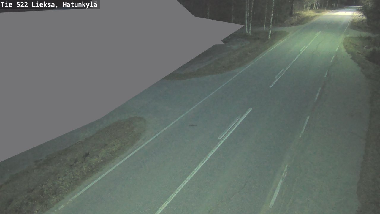 Weather Camera Image Väg 522 Lieksa, Hatunkylä, Lieksa, Pohjois-Karjala