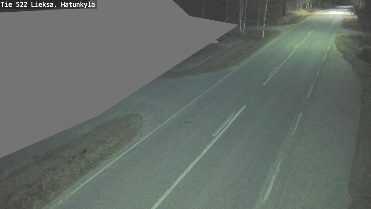 Weather Camera Image Väg 522 Lieksa, Hatunkylä, Lieksa, Pohjois-Karjala