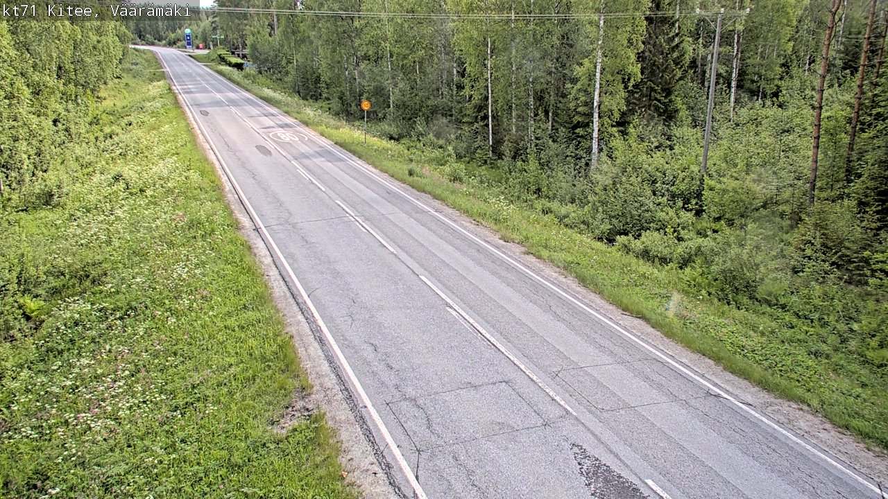 Weather Camera Image Road 71 Väärämäki, Kitee, Pohjois-Karjala