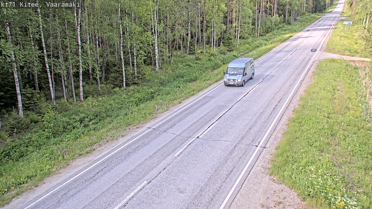 Weather Camera Image Road 71 Väärämäki, Kitee, Pohjois-Karjala
