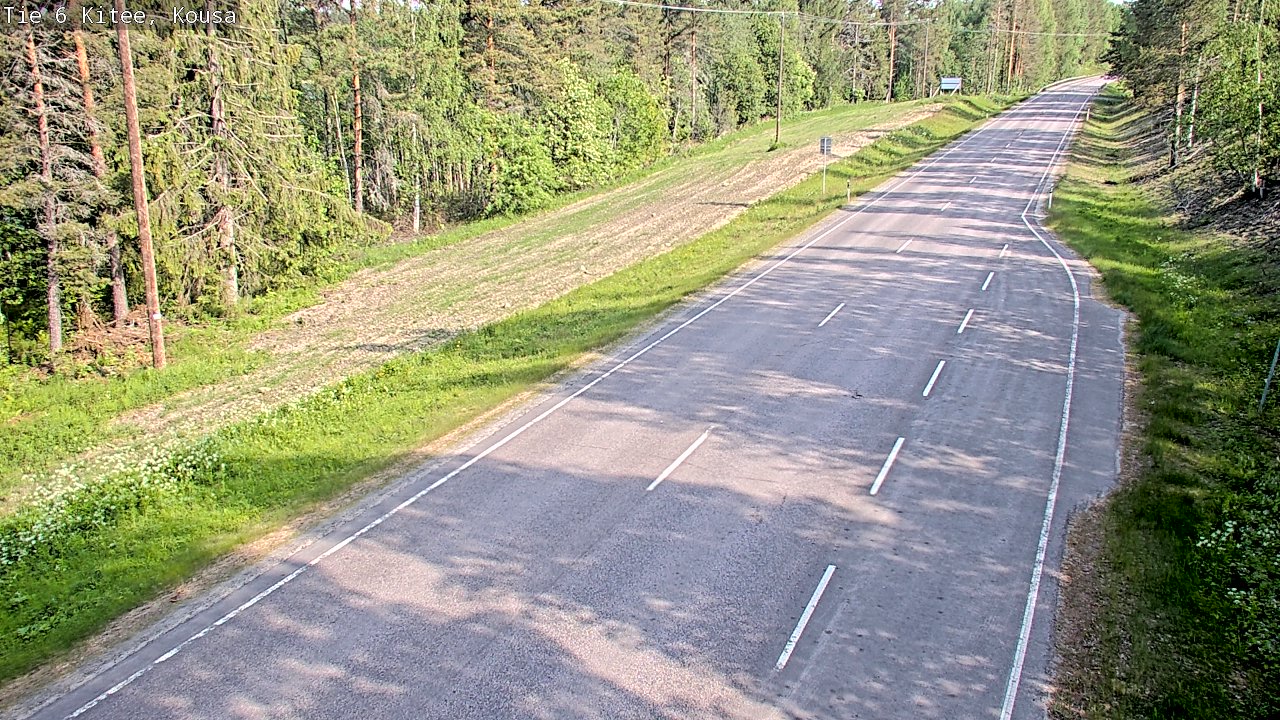 Weather Camera Image Road 6, Kitee, Kousa, Kitee, Pohjois-Karjala