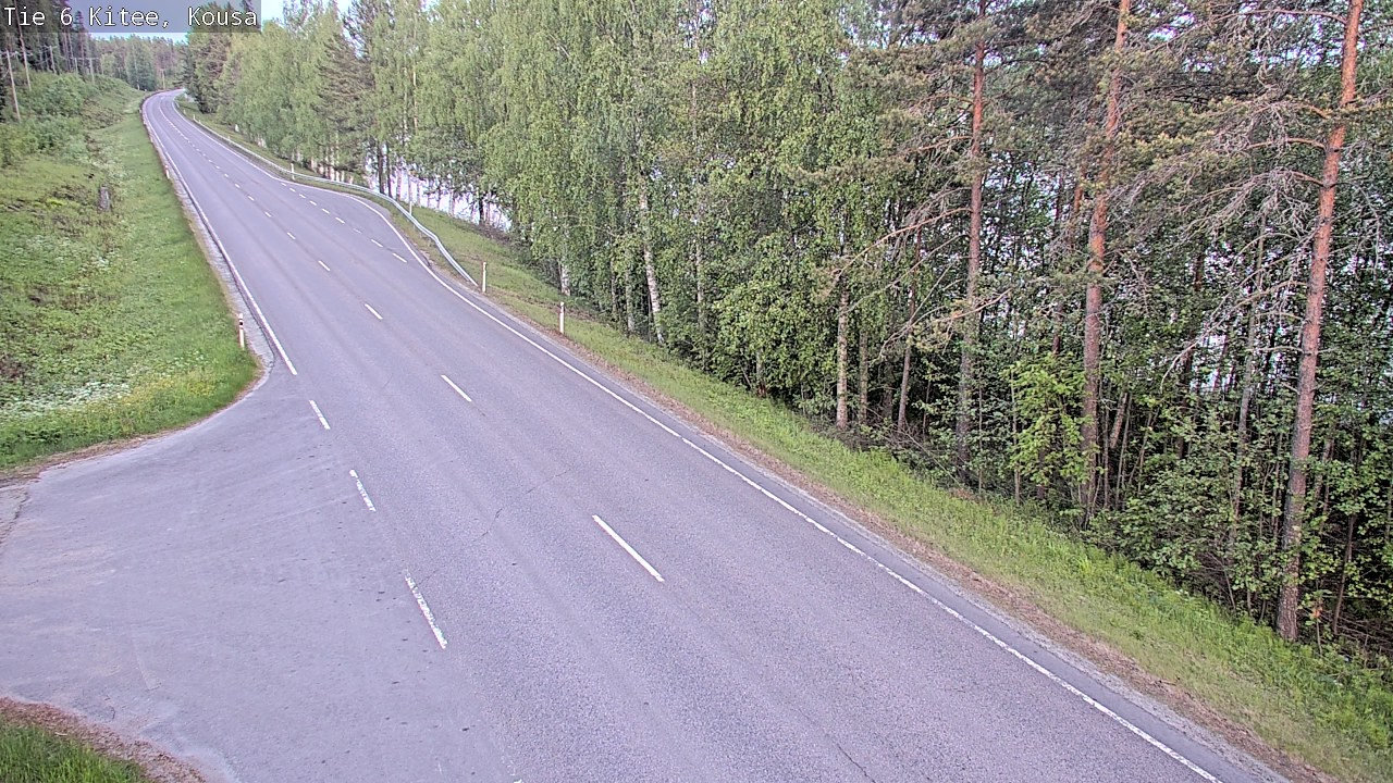 Weather Camera Image Road 6, Kitee, Kousa, Kitee, Pohjois-Karjala