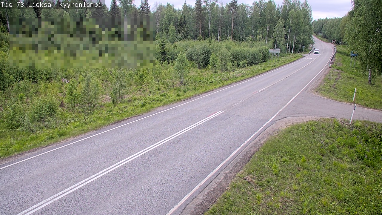 Weather Camera Image Road 73 Lieksa, Kyyrönlampi, Lieksa, Pohjois-Karjala