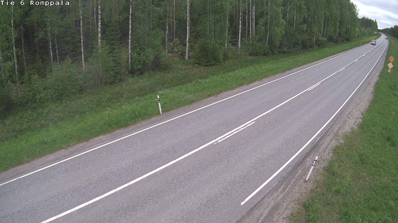 Weather Camera Image Road 6 Kontiolahti, Romppala, Kontiolahti, Pohjois-Karjala