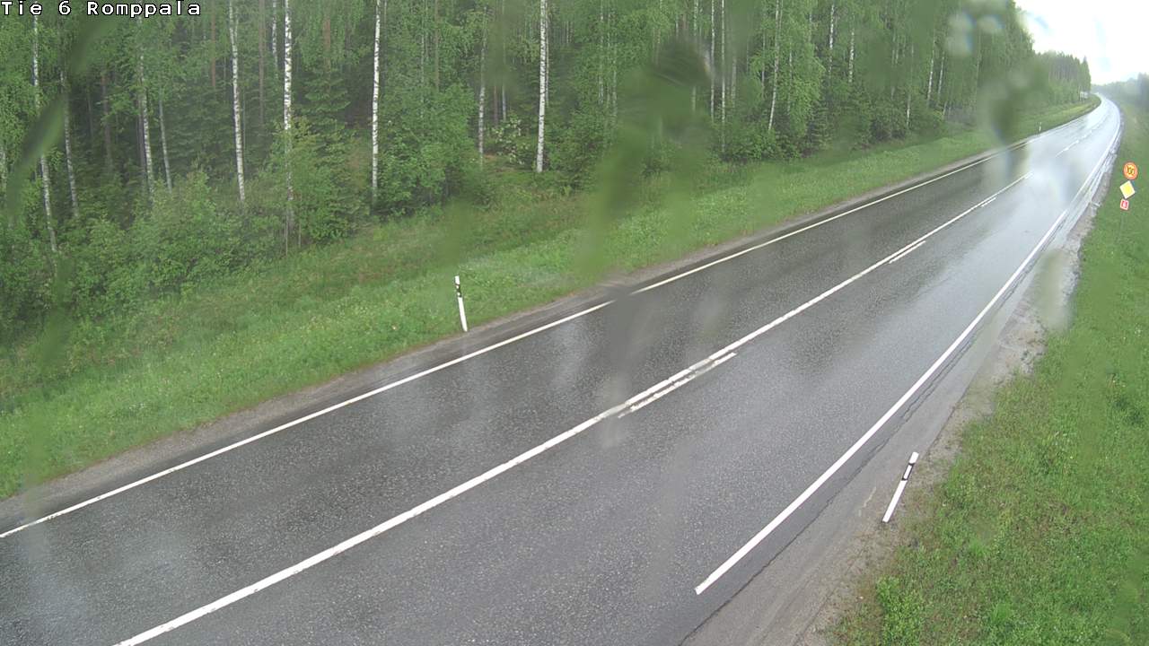 Weather Camera Image Väg 6 Kontiolax, Romppala, Kontiolahti, Pohjois-Karjala