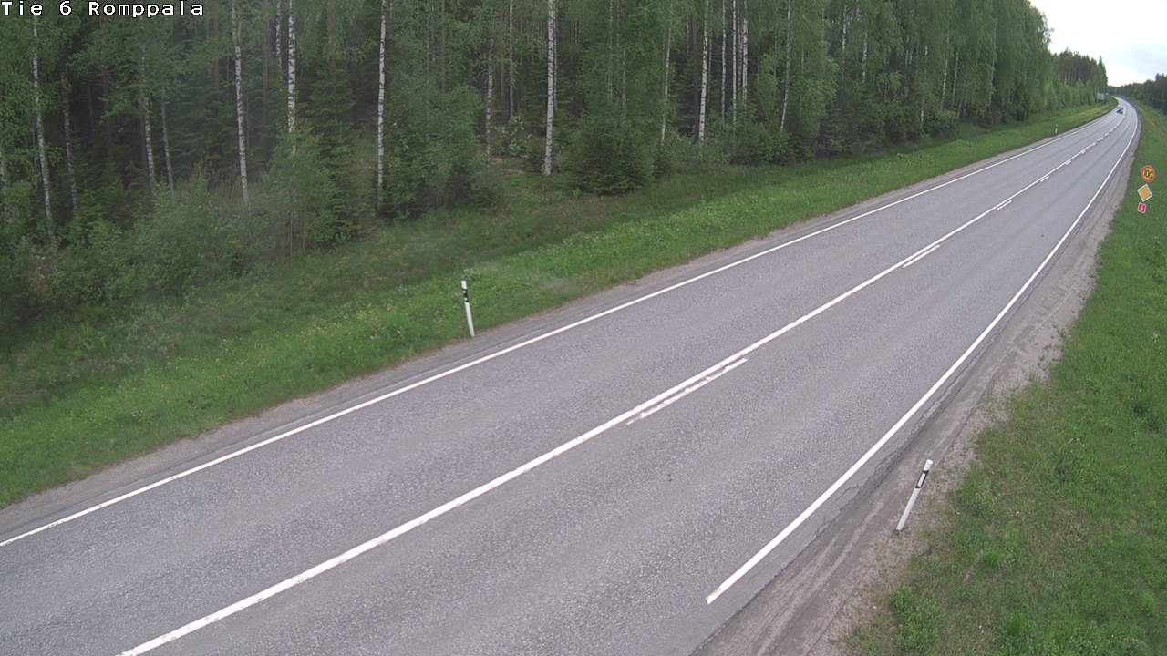 Weather Camera Image Väg 6 Kontiolax, Romppala, Kontiolahti, Pohjois-Karjala
