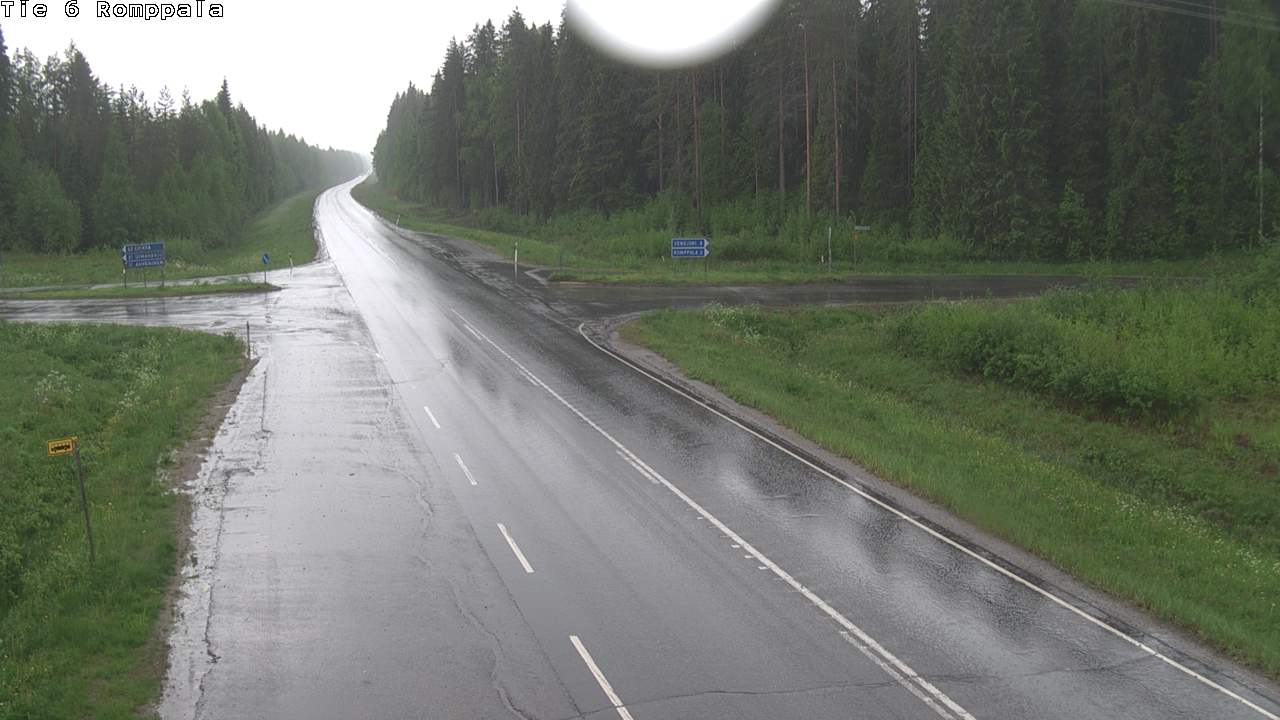 Weather Camera Image Väg 6 Kontiolax, Romppala, Kontiolahti, Pohjois-Karjala