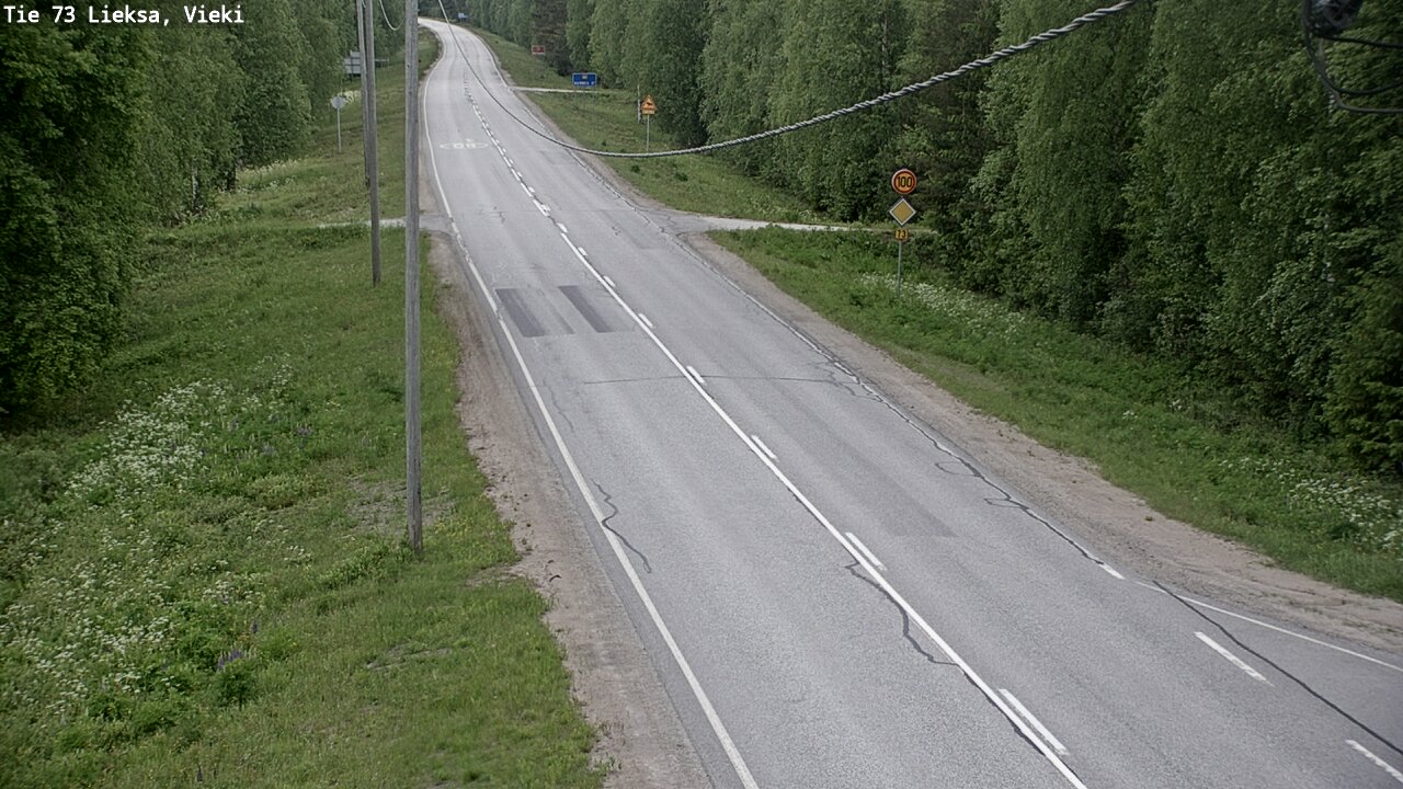 Kelikamerat Kuva Tie 73 Lieksa; Vieki, Lieksa, Pohjois-Karjala
