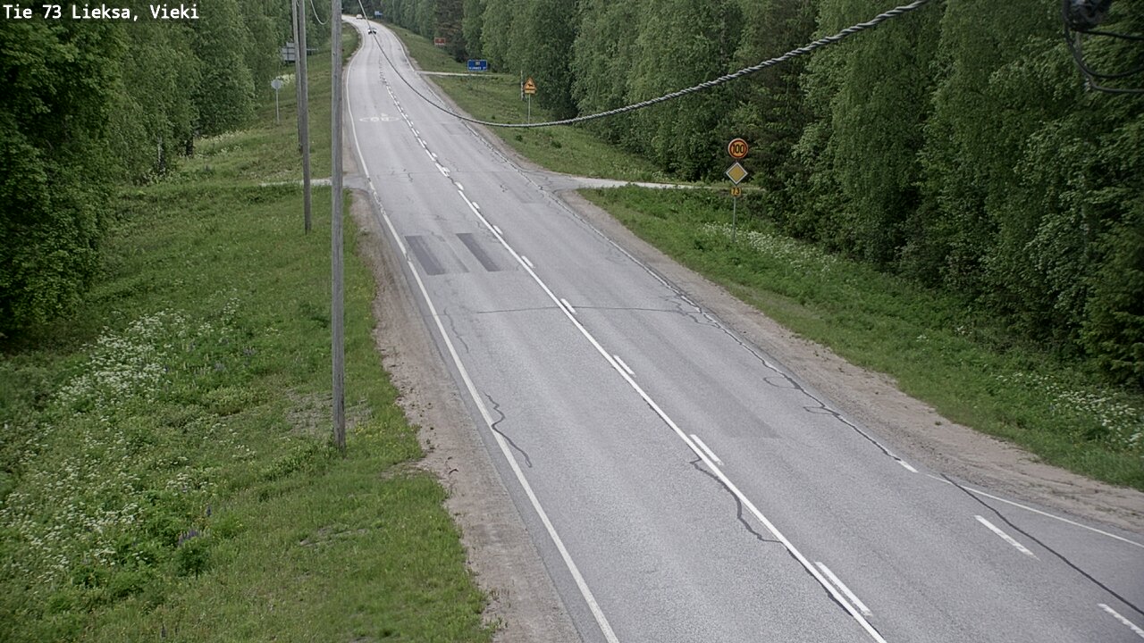 Weather Camera Image Road 73 Lieksa, Vieki, Lieksa, Pohjois-Karjala