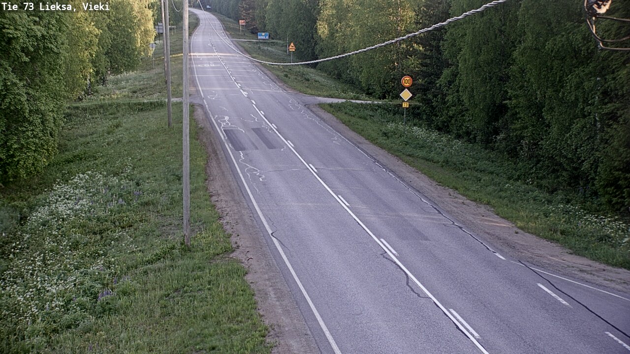 Weather Camera Image Road 73 Lieksa, Vieki, Lieksa, Pohjois-Karjala