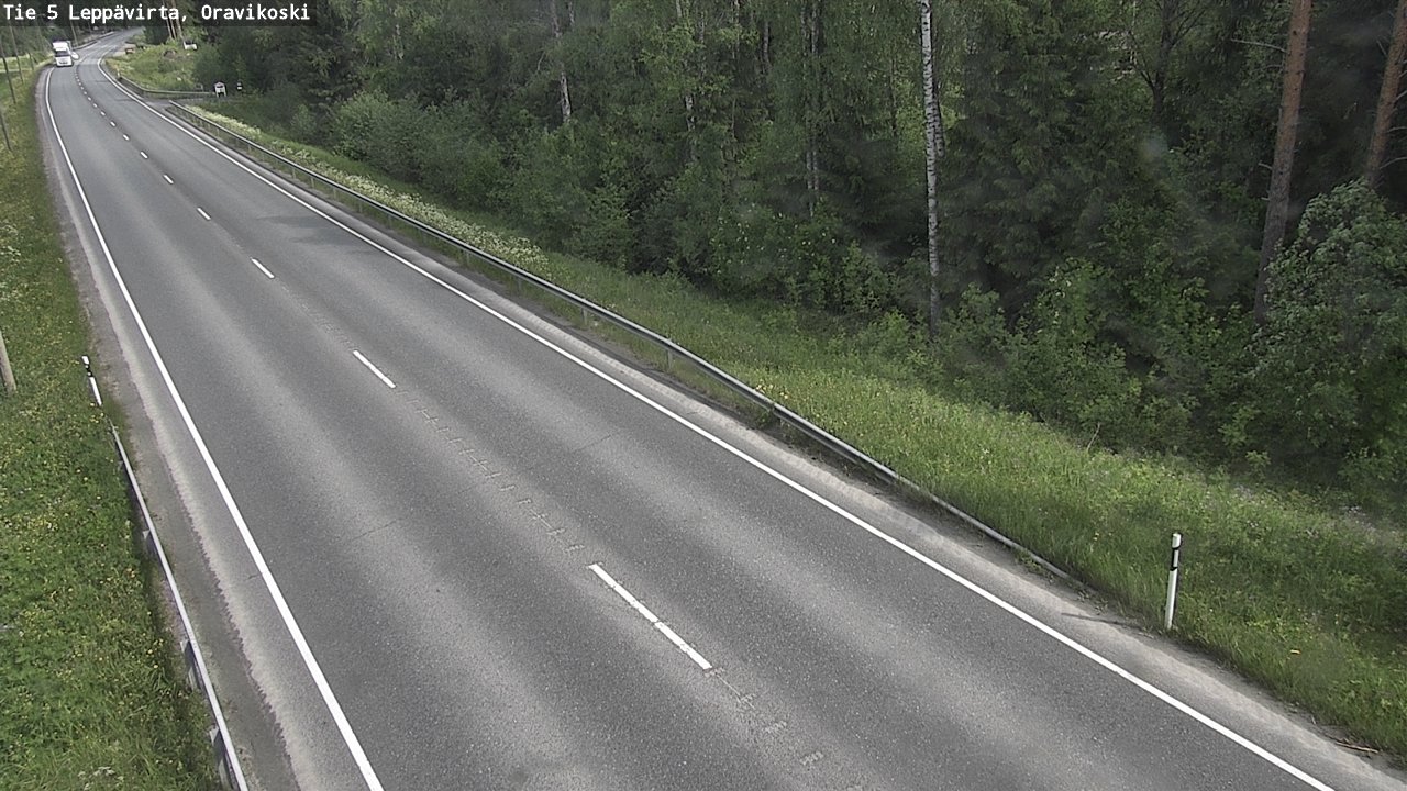 Weather Camera Image Road 5 Leppävirta, Oravikoski, Leppävirta, Pohjois-Savo