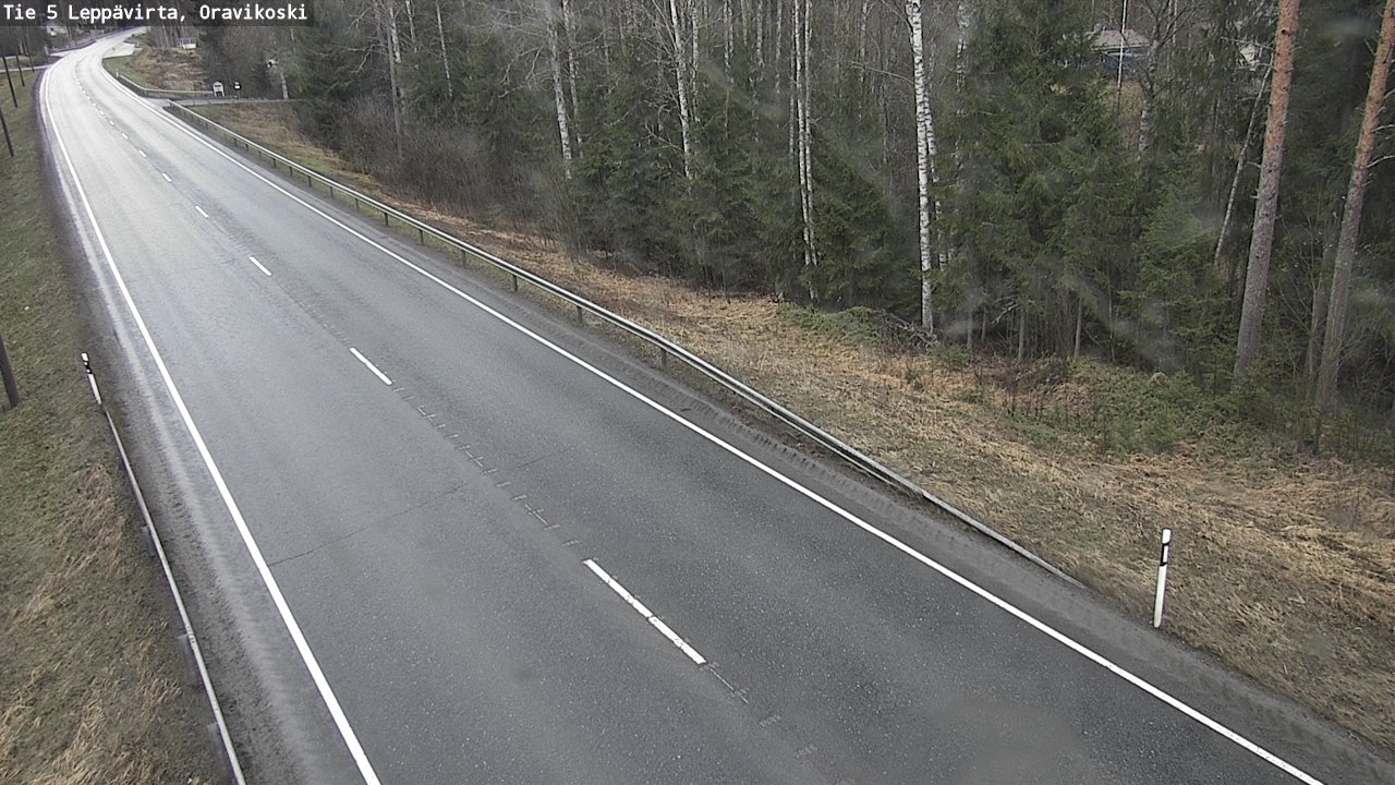 Weather Camera Image Road 5 Leppävirta, Oravikoski, Leppävirta, Pohjois-Savo