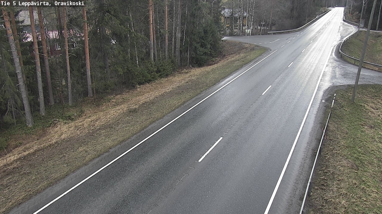 Weather Camera Image Road 5 Leppävirta, Oravikoski, Leppävirta, Pohjois-Savo
